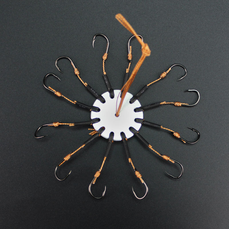 爆炸钩防缠翻板钩伊势尼有倒刺鱼钩八爪夹饼糠饼盘钩渔具用品鱼钩